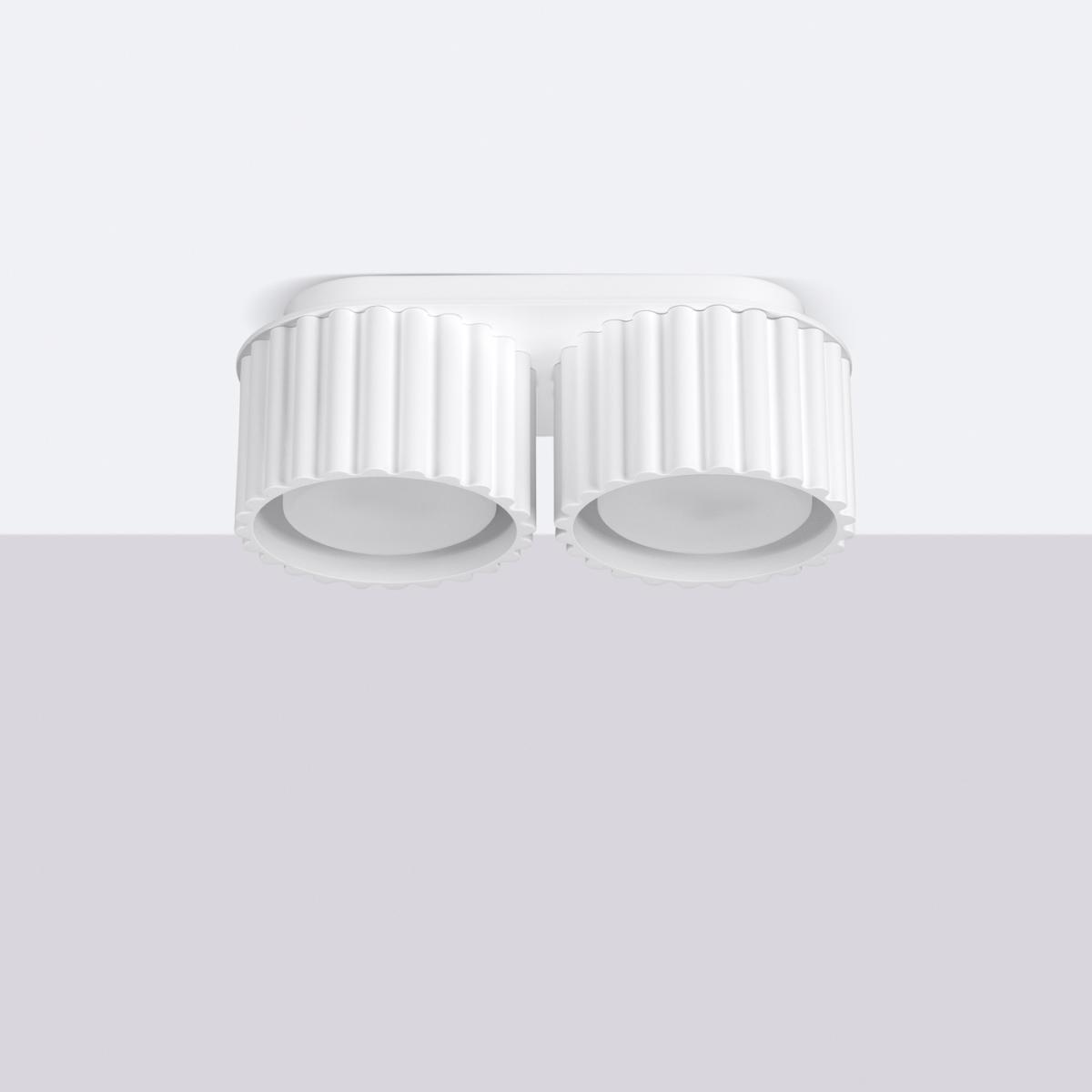 Sollux Lámpara de techo AURA 2 blanca Gx53 No aplicable