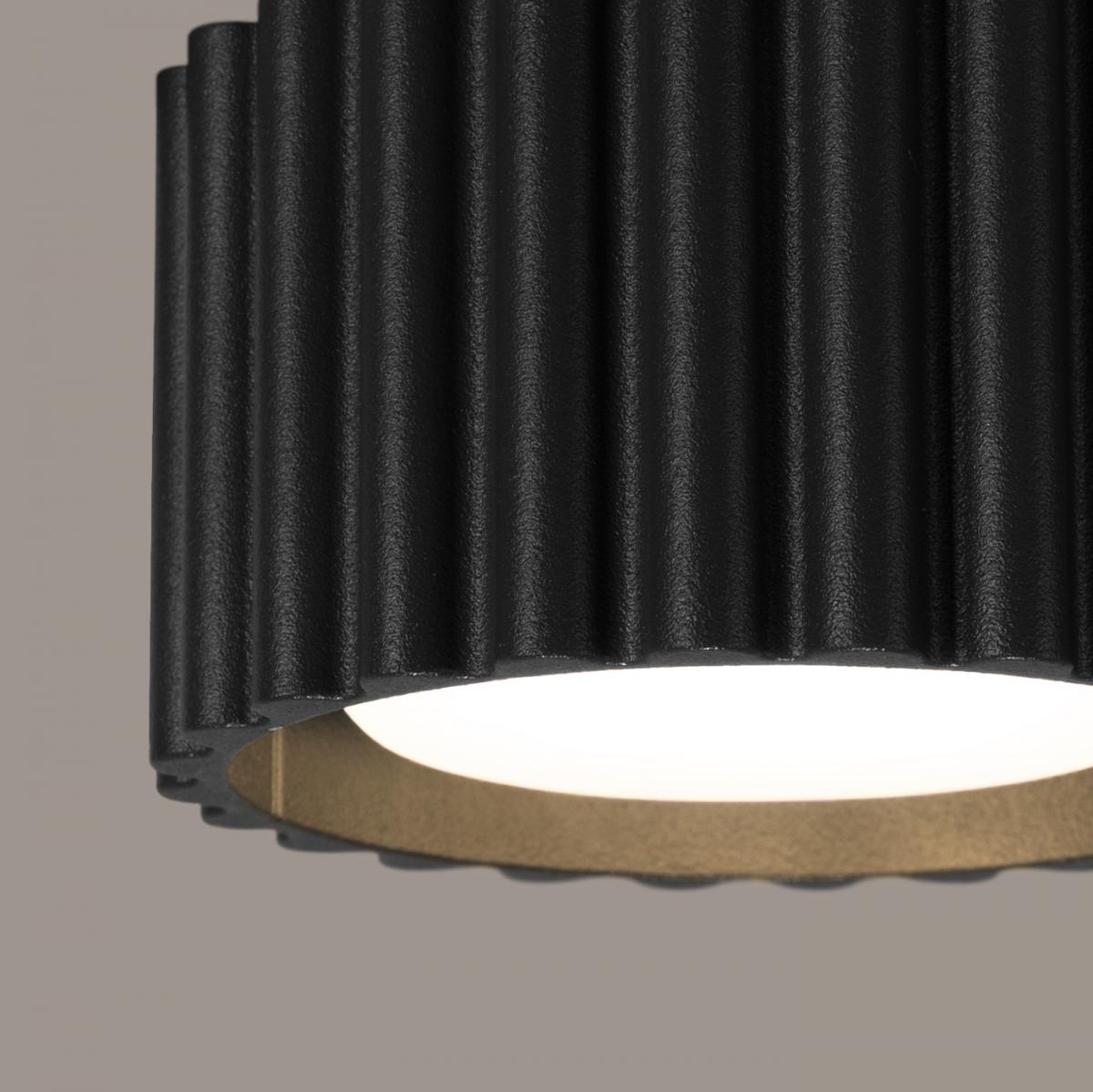 Sollux Lámpara de techo AURA 1 negro Gx53 No aplicable