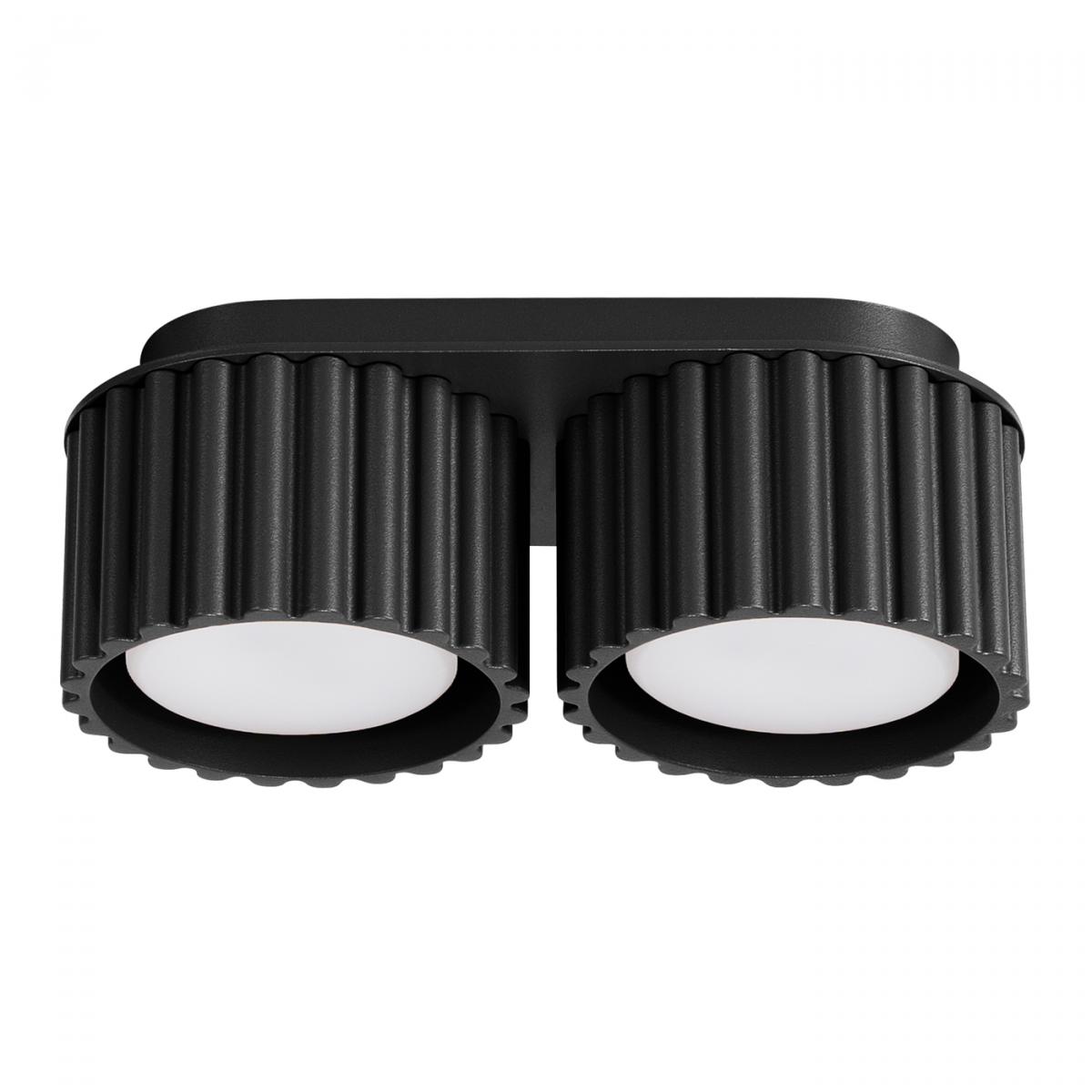 Sollux Lámpara de techo AURA 2 negra Gx53 No aplicable