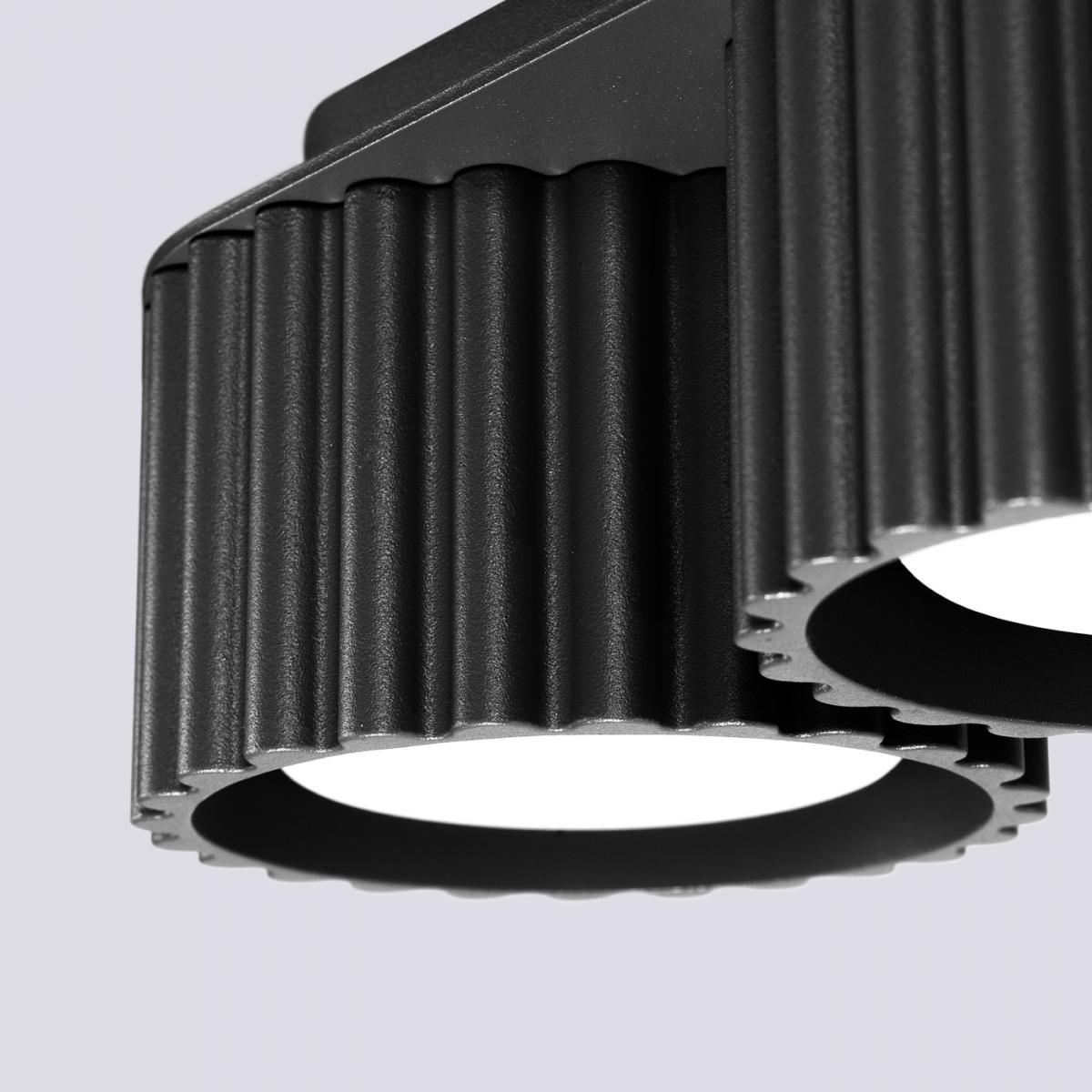 Sollux Lámpara de techo AURA 2 negra Gx53 No aplicable