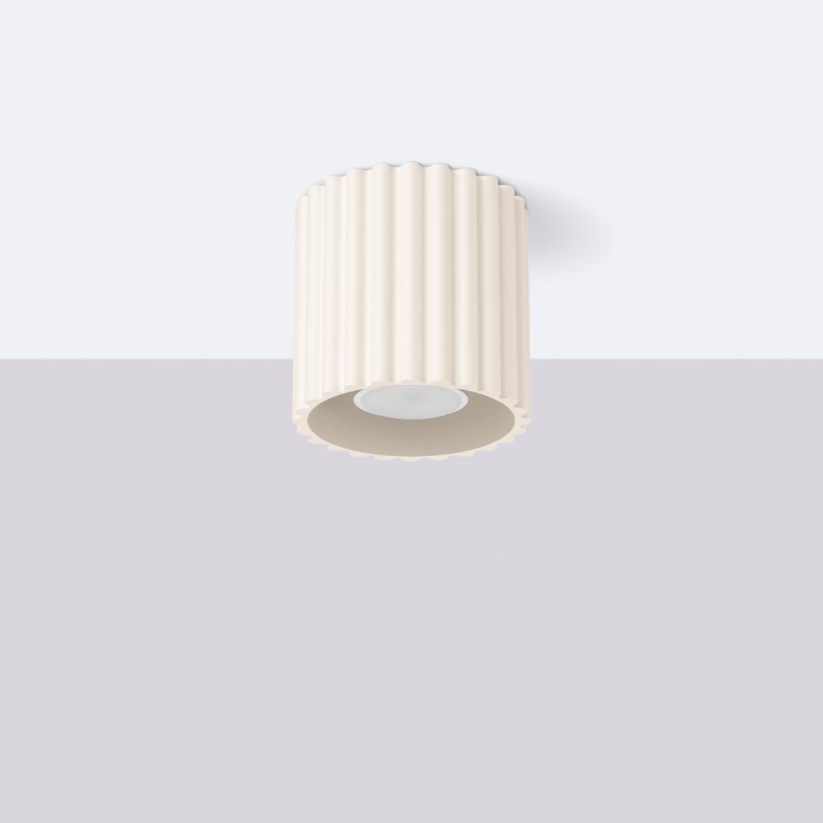 Sollux Lámpara de techo AURA 1 beige GU10 No aplicable