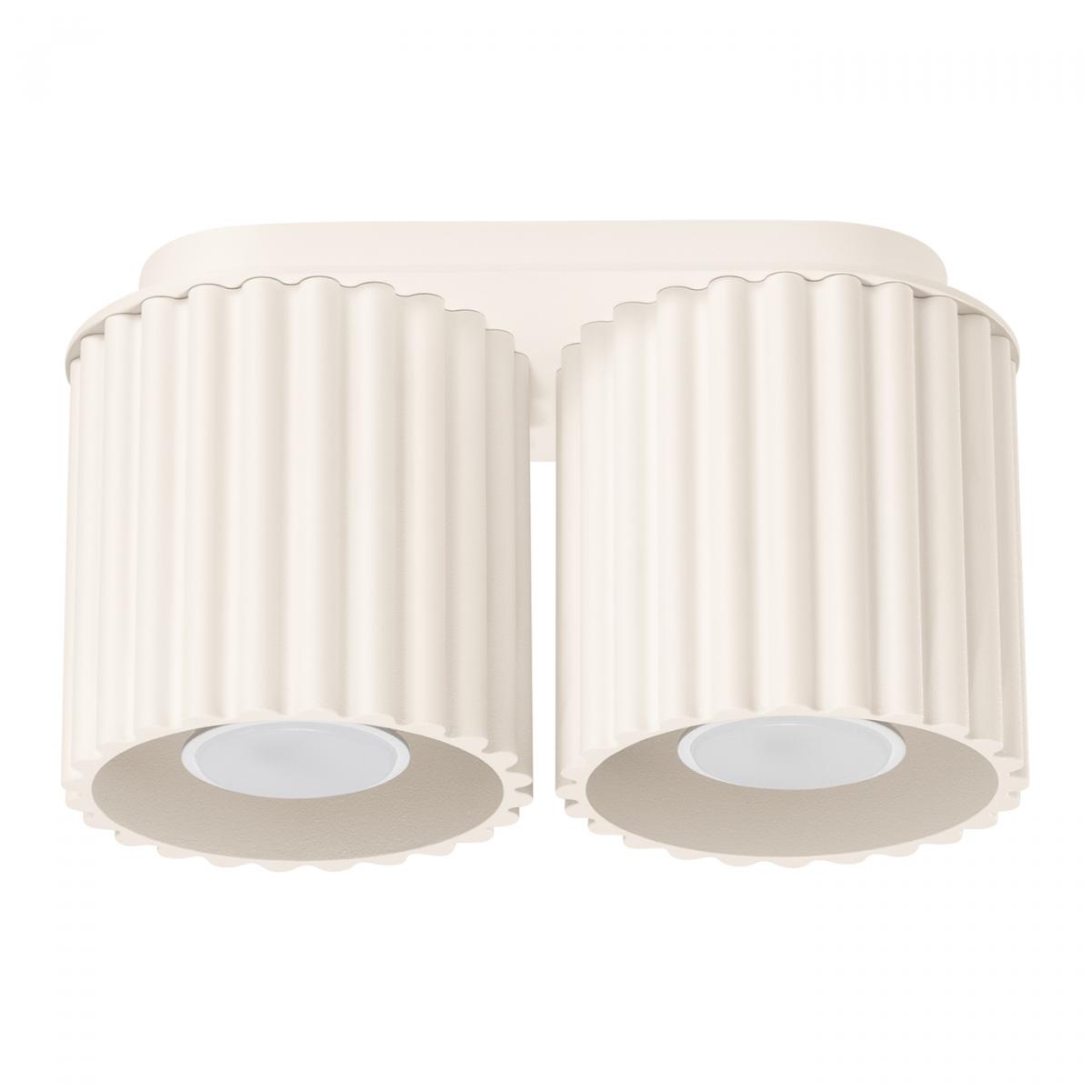 Sollux Lámpara de techo AURA 2 beige GU10 No aplicable