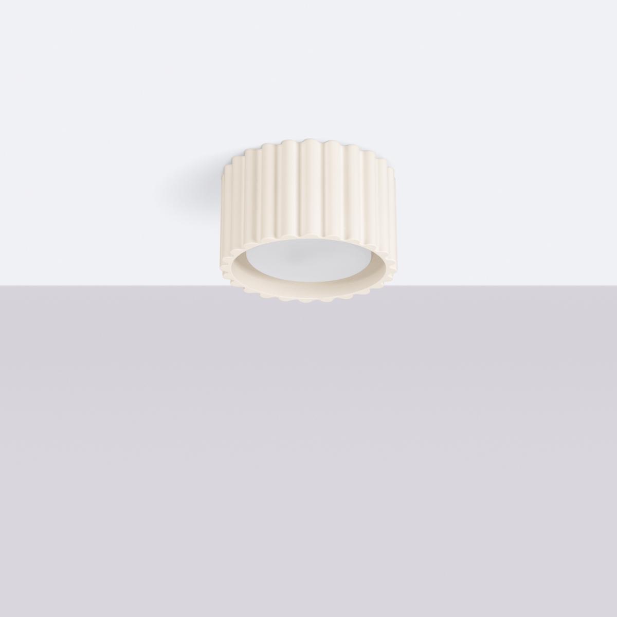 Sollux Lámpara de techo AURA 1 beige Gx53 No aplicable