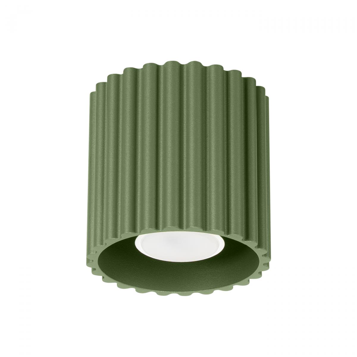 Sollux Lámpara de techo AURA 1 verde oliva GU10 No aplicable