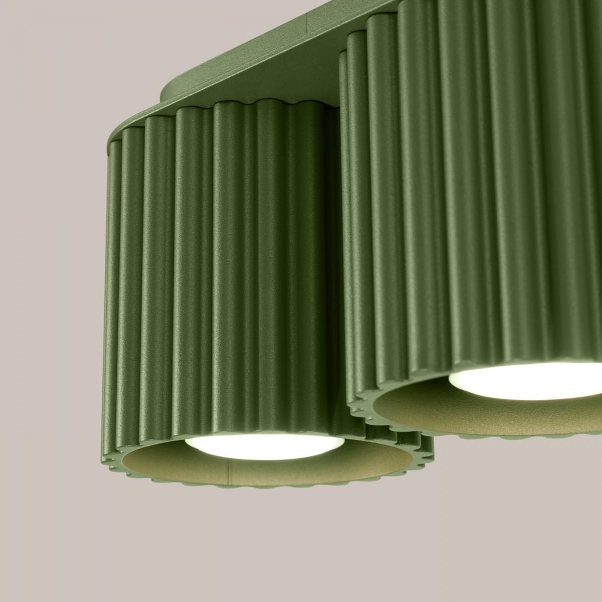 Sollux Lámpara de techo AURA 2 verde oliva GU10 No aplicable