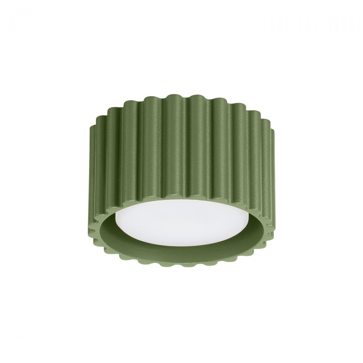 Sollux Lámpara de techo AURA 1 verde oliva Gx53 No aplicable