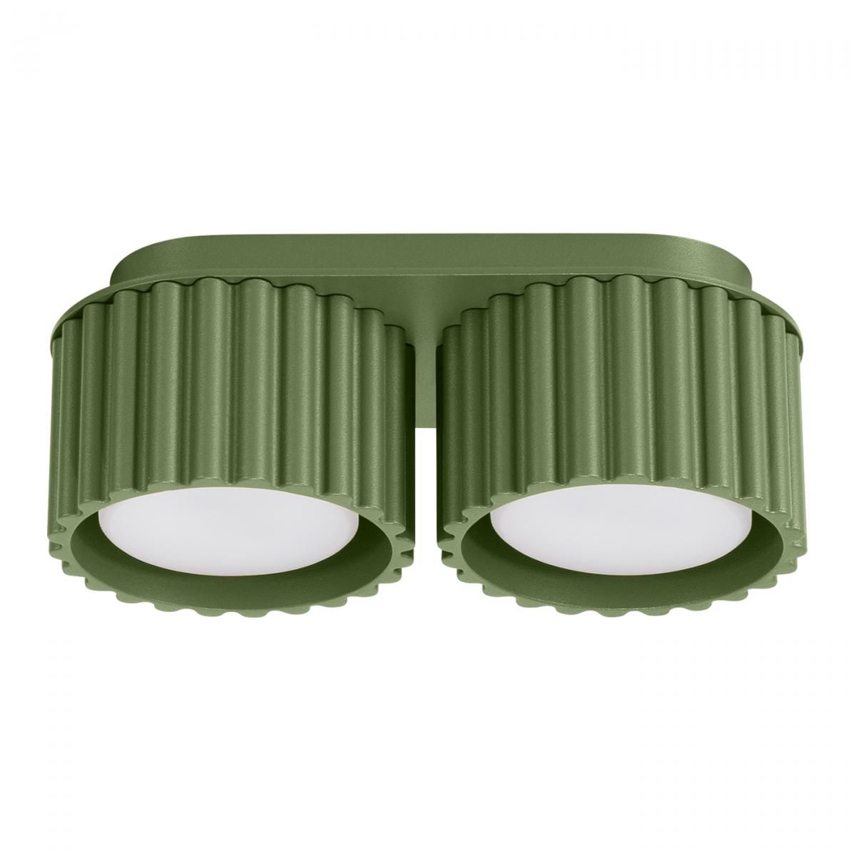 Sollux Lámpara de techo AURA 2 verde oliva Gx53 No aplicable