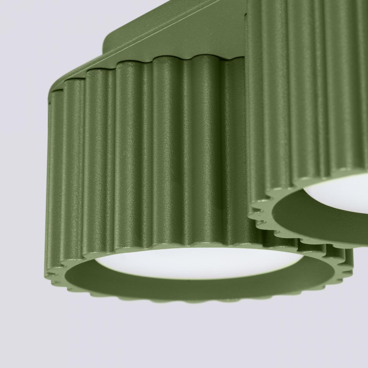Sollux Lámpara de techo AURA 2 verde oliva Gx53 No aplicable
