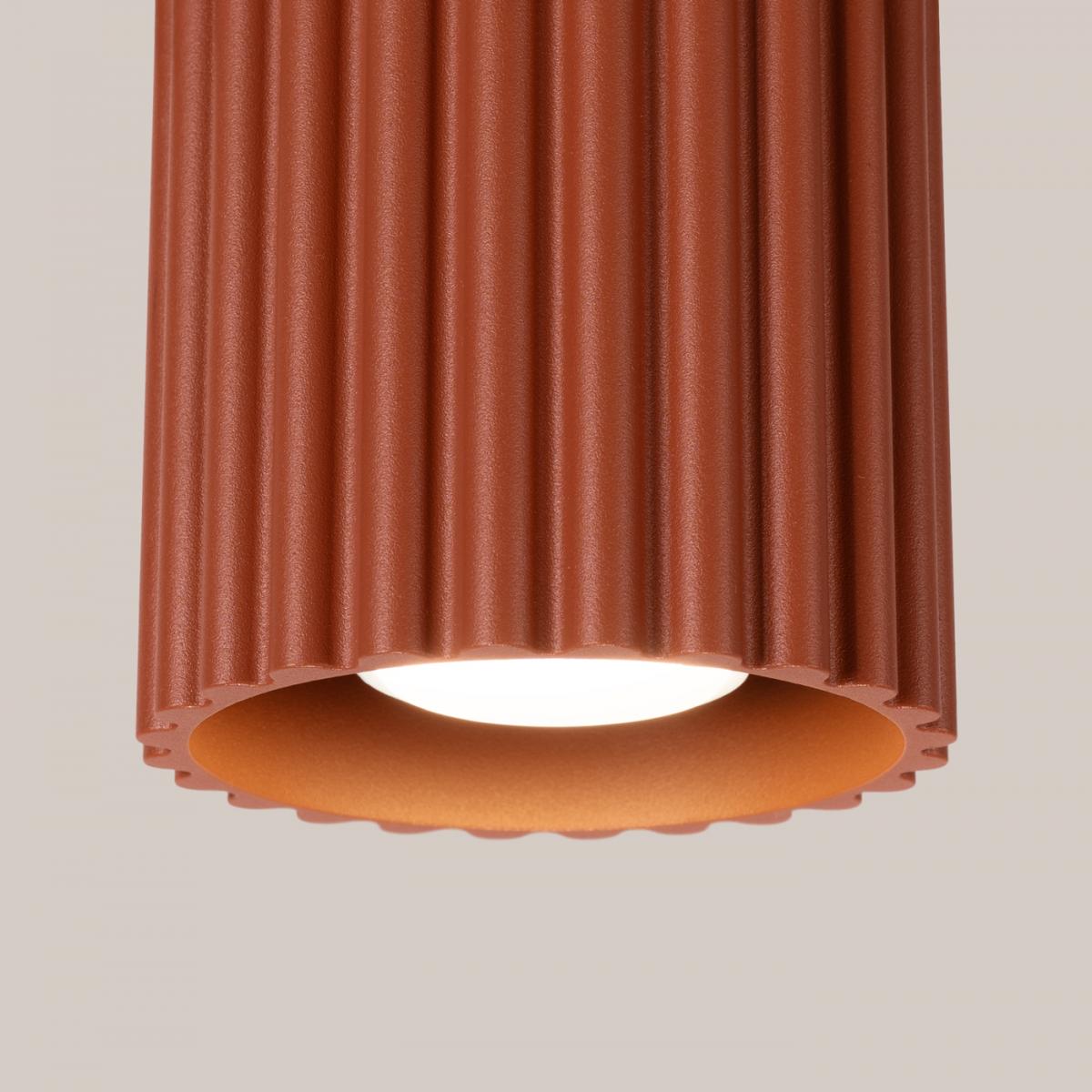 Sollux Plafón AURA 1 rojo ocre GU10 No aplicable