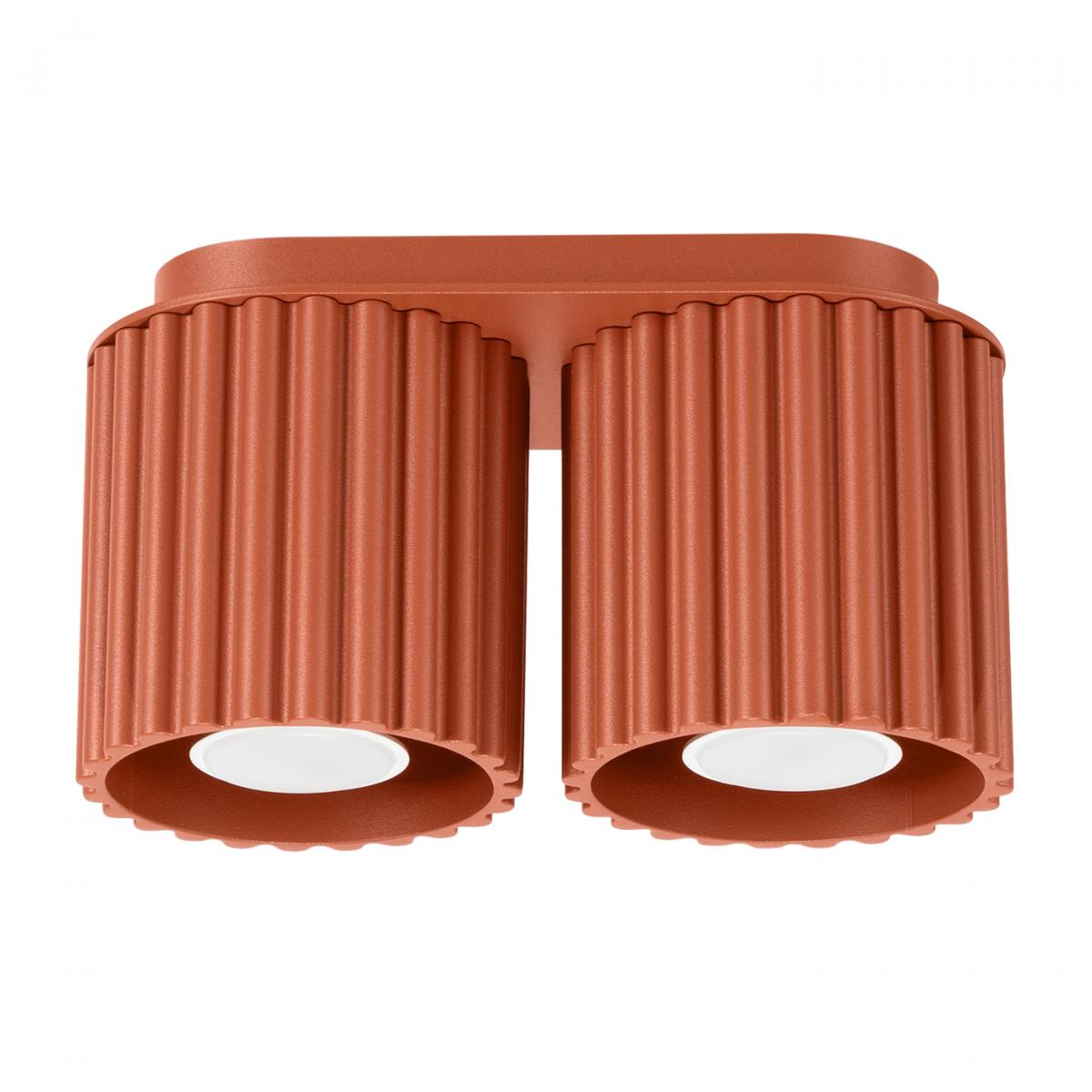 Sollux Plafón AURA 2 rojo ocre GU10 No aplicable