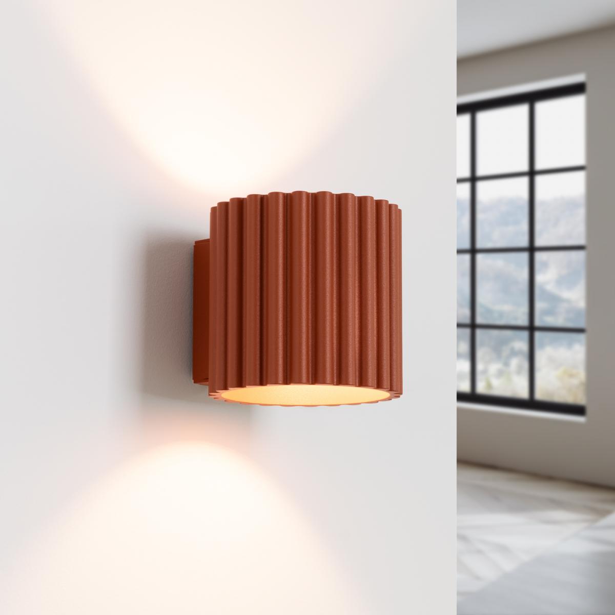 Sollux Aplique AURA rojo ocre G9 No aplicable