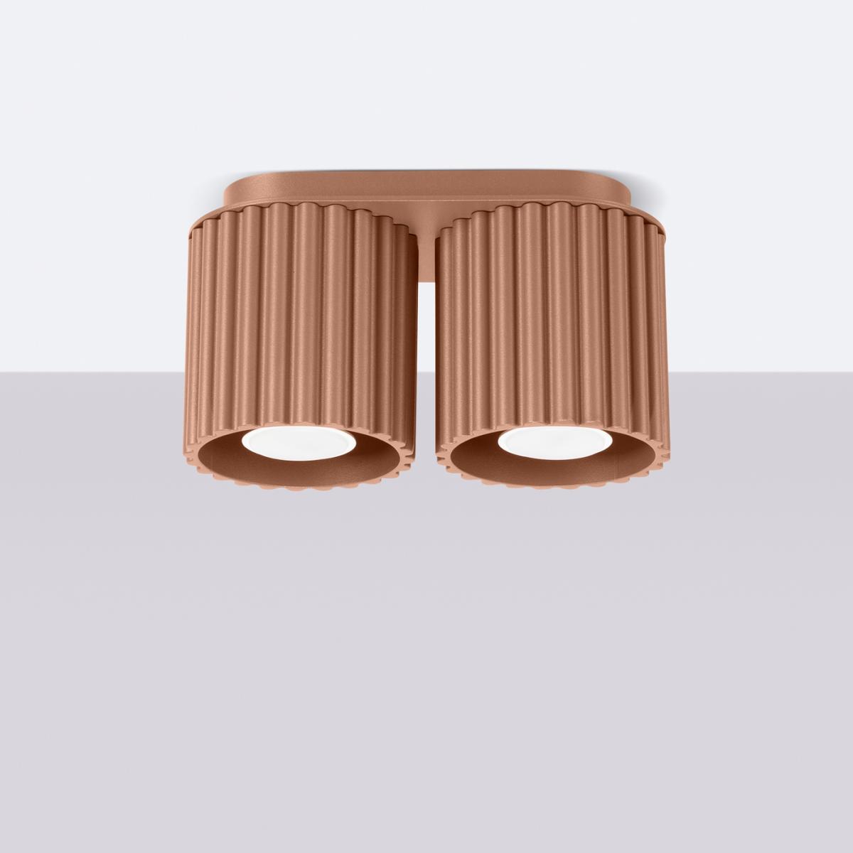 Sollux Lámpara de techo AURA 2 mocha GU10 No aplicable