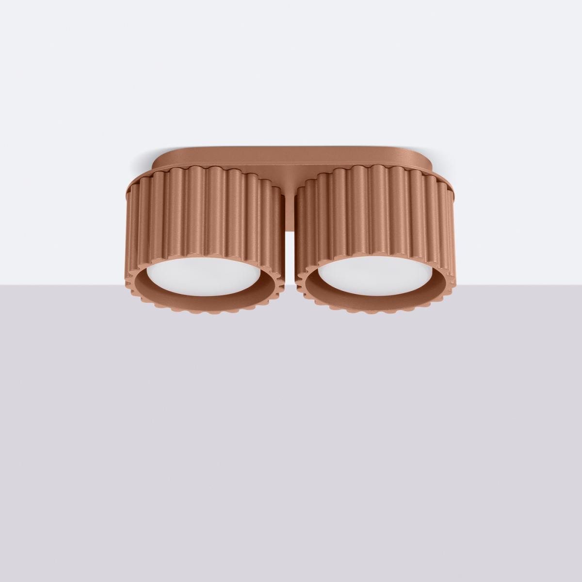 Sollux Lámpara de techo AURA 2 moca Gx53 No aplicable