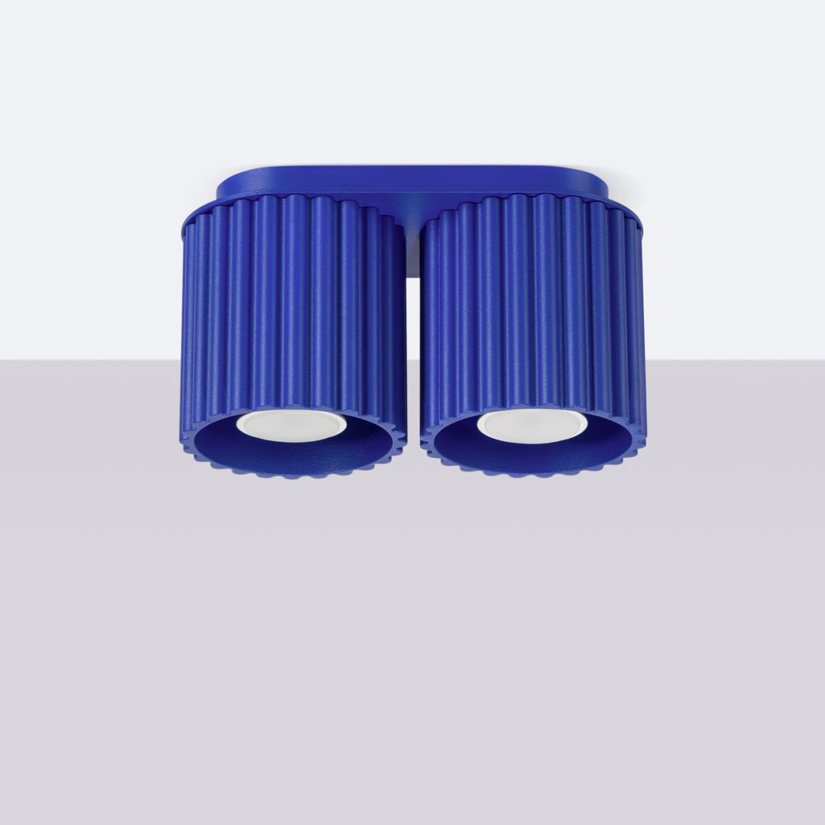 Sollux Lámpara de techo AURA 2 ultramar GU10 No aplicable