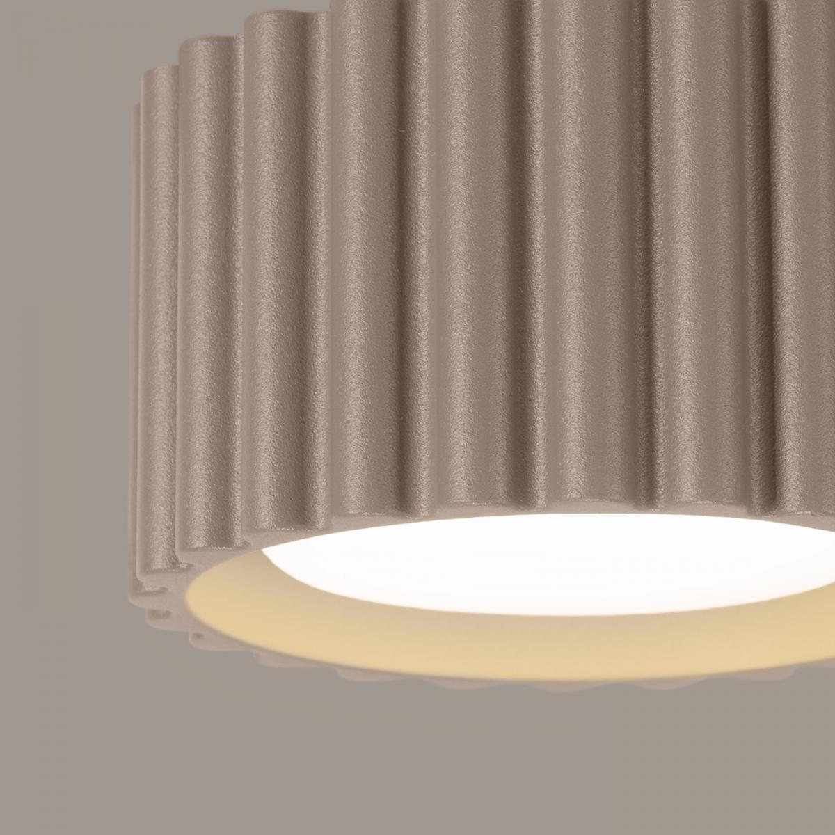 Sollux Lámpara de techo AURA 1 taupe Gx53 No aplicable