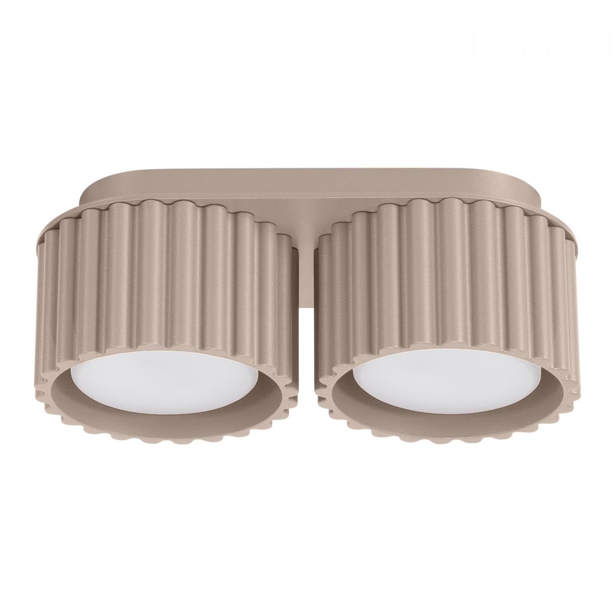 Sollux Lámpara de techo AURA 2 taupe Gx53 No aplicable