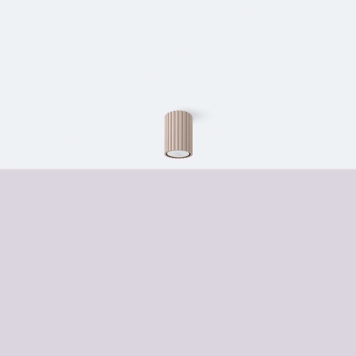 Sollux Lámpara de techo KARBON 10 taupe No aplicable