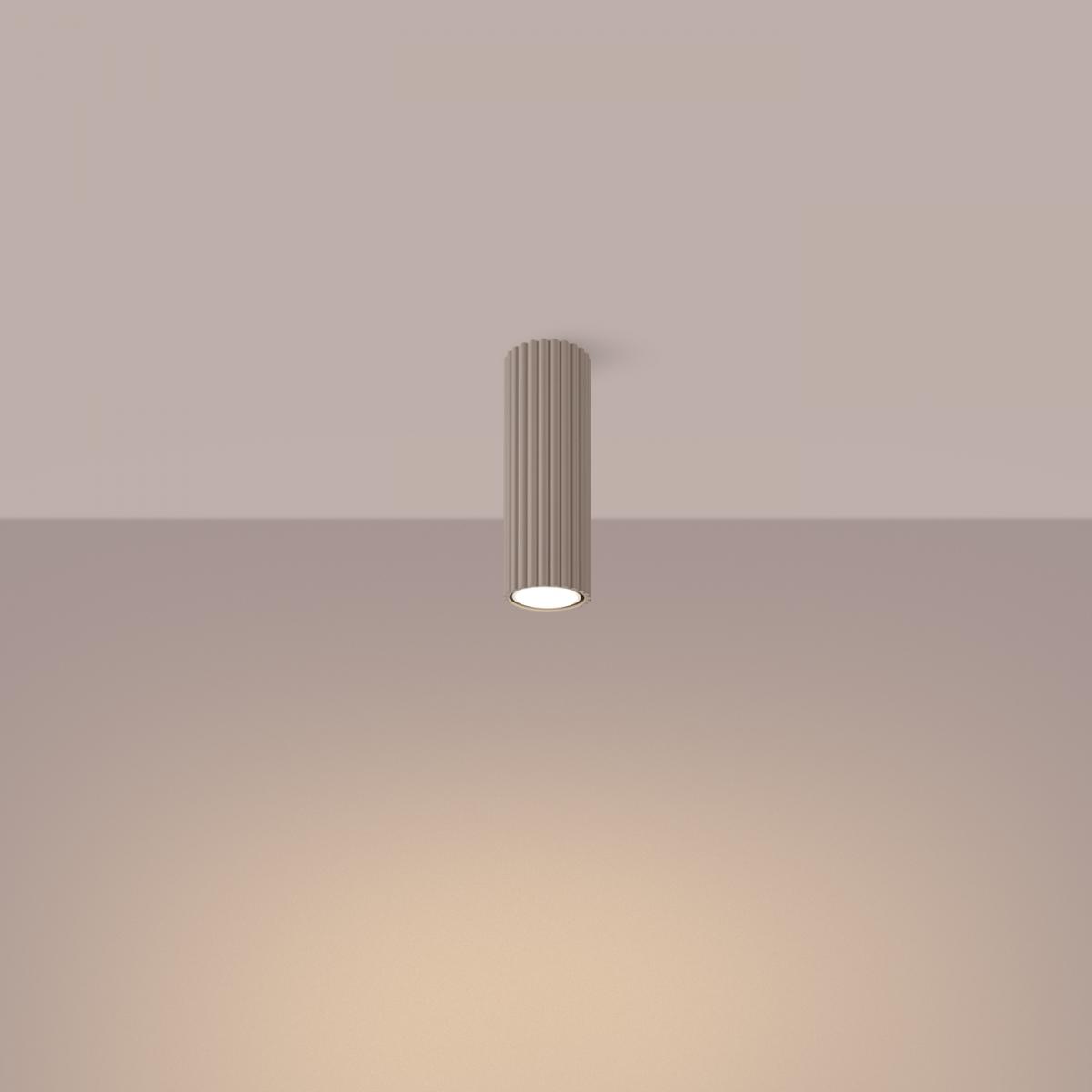 Sollux Lámpara de techo KARBON 20 taupe No aplicable