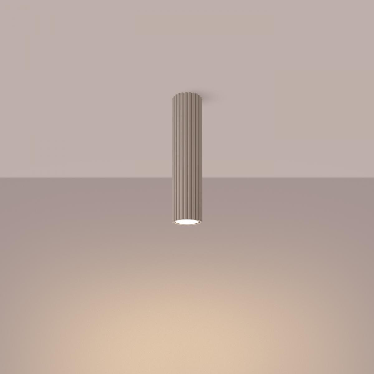 Sollux Lámpara de techo KARBON 30 taupe No aplicable