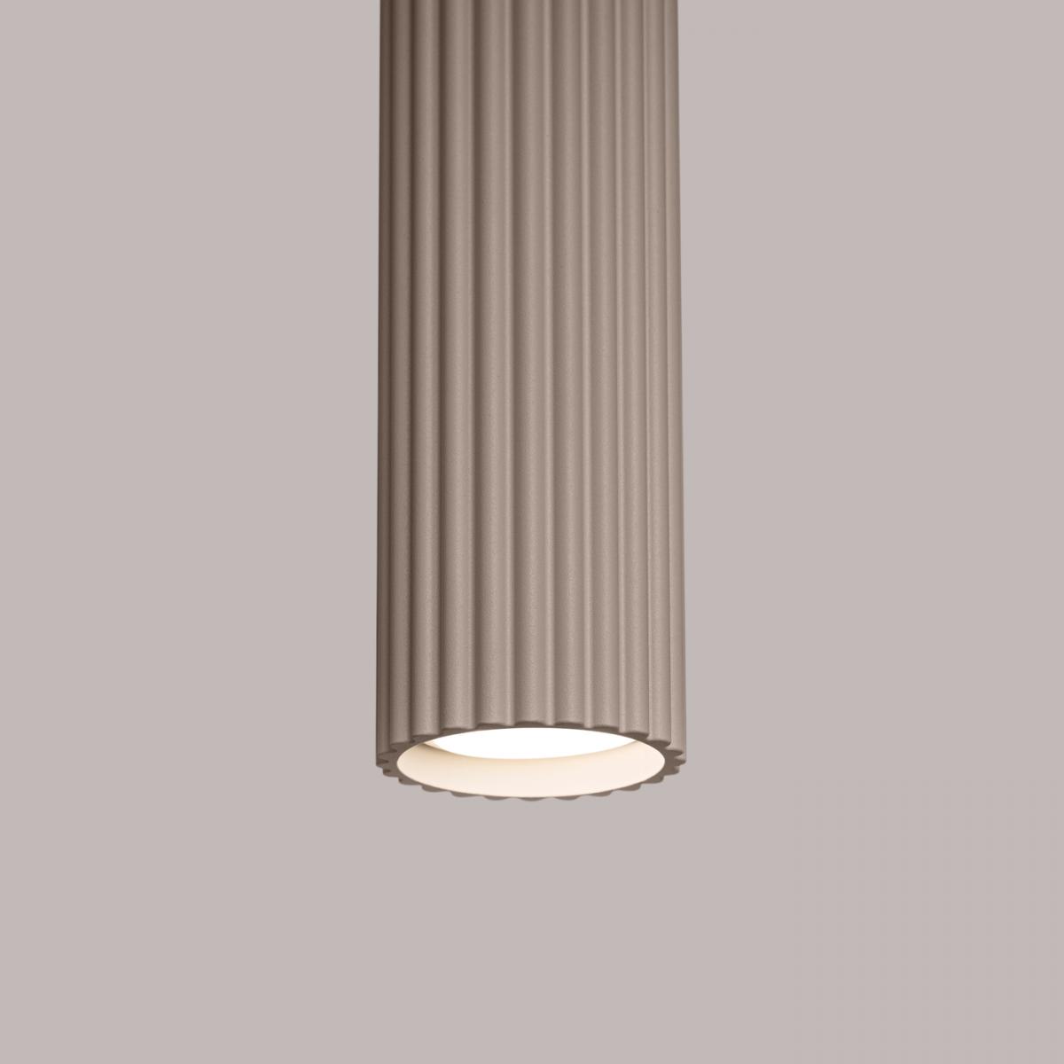 Sollux Lámpara colgante KARBON 1 taupe No aplicable