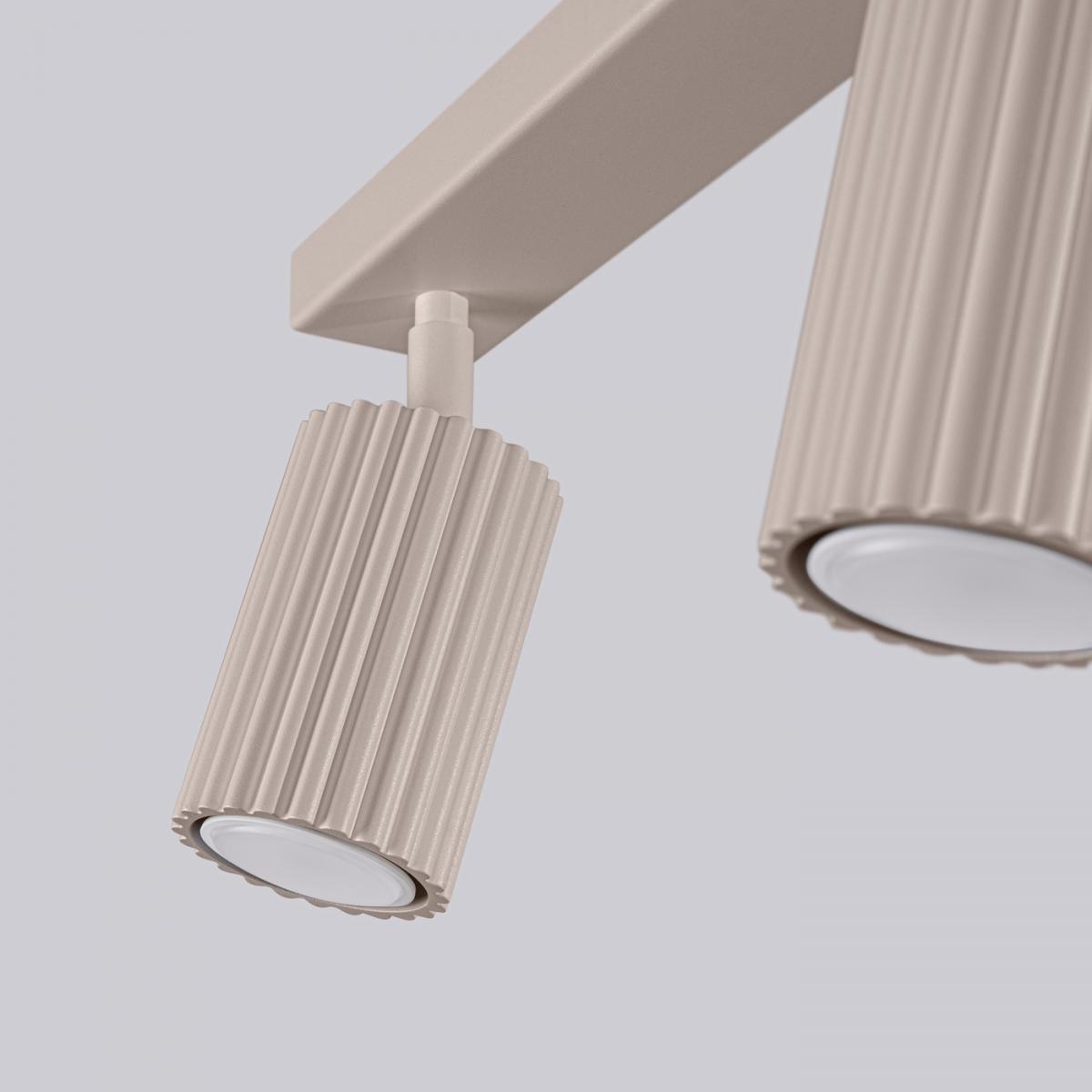 Sollux Lámpara de pared KARBON taupe No aplicable