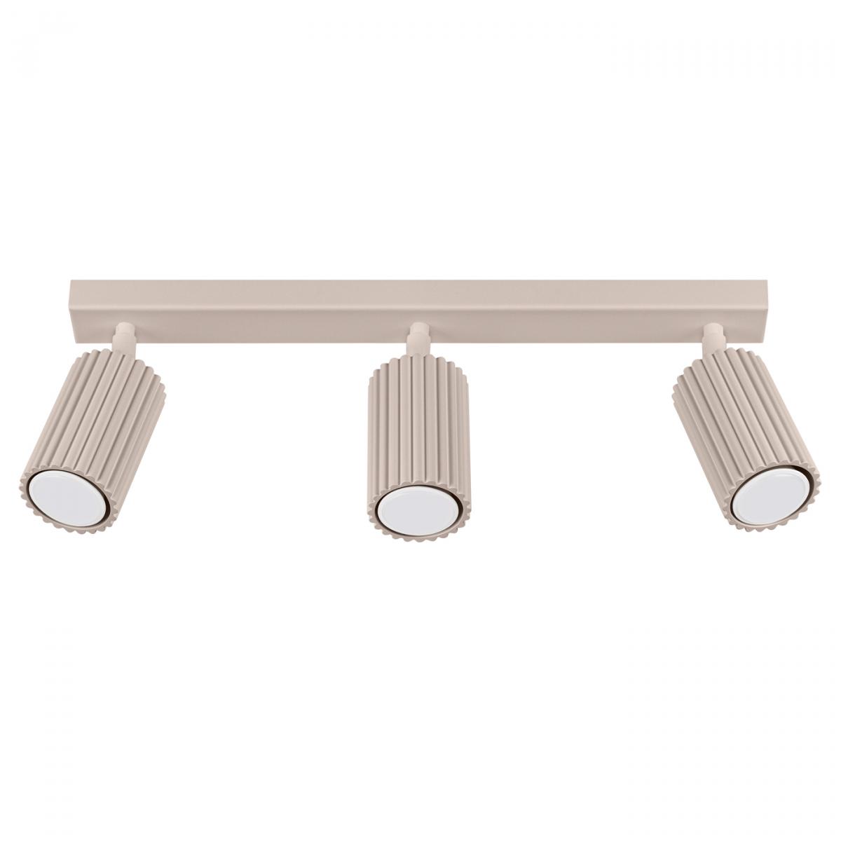 Sollux Lámpara de techo KARBON 3L taupe No aplicable