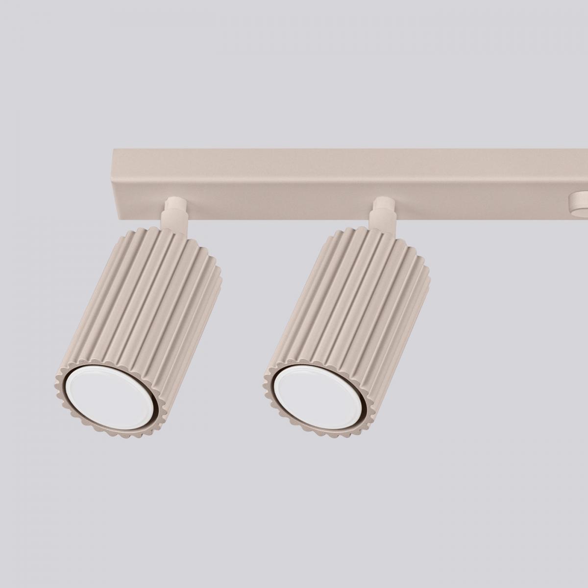 Sollux Lámpara de techo KARBON 6L taupe No aplicable