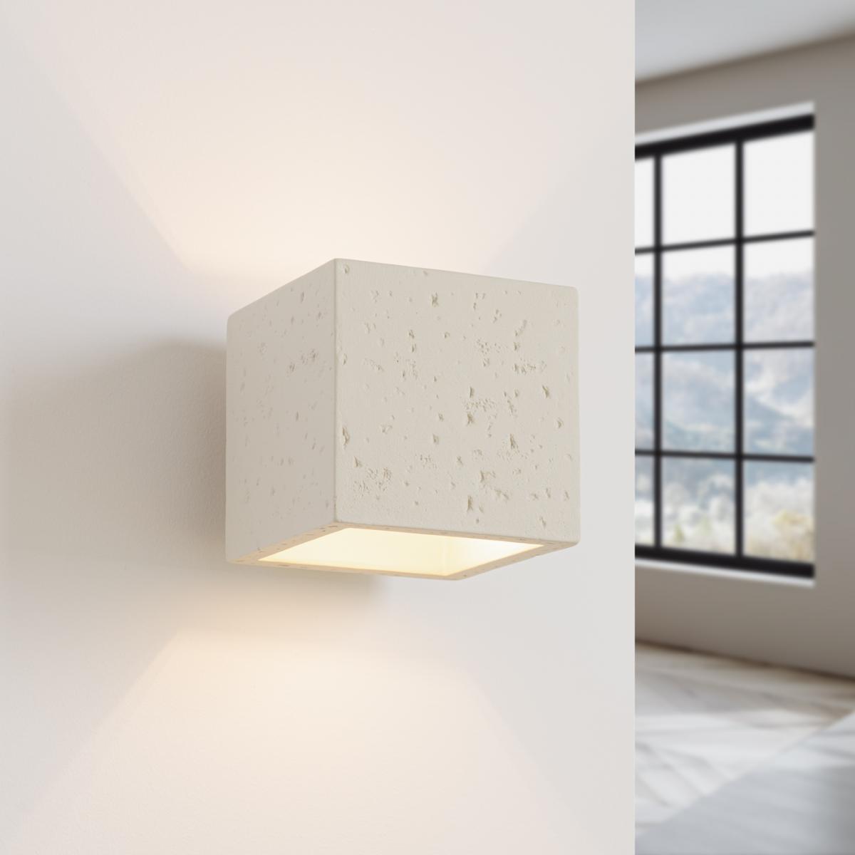 Sollux Aplique QUAD hormigón beige No aplicable