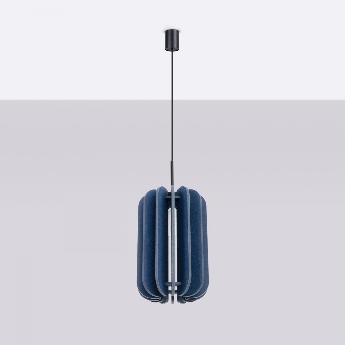Sollux Lámpara colgante MULA 27 azul marino No aplicable