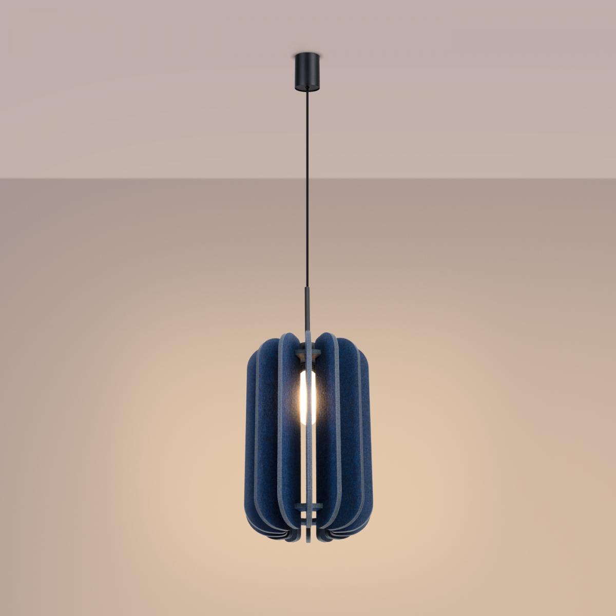 Sollux Lámpara colgante MULA 27 azul marino No aplicable