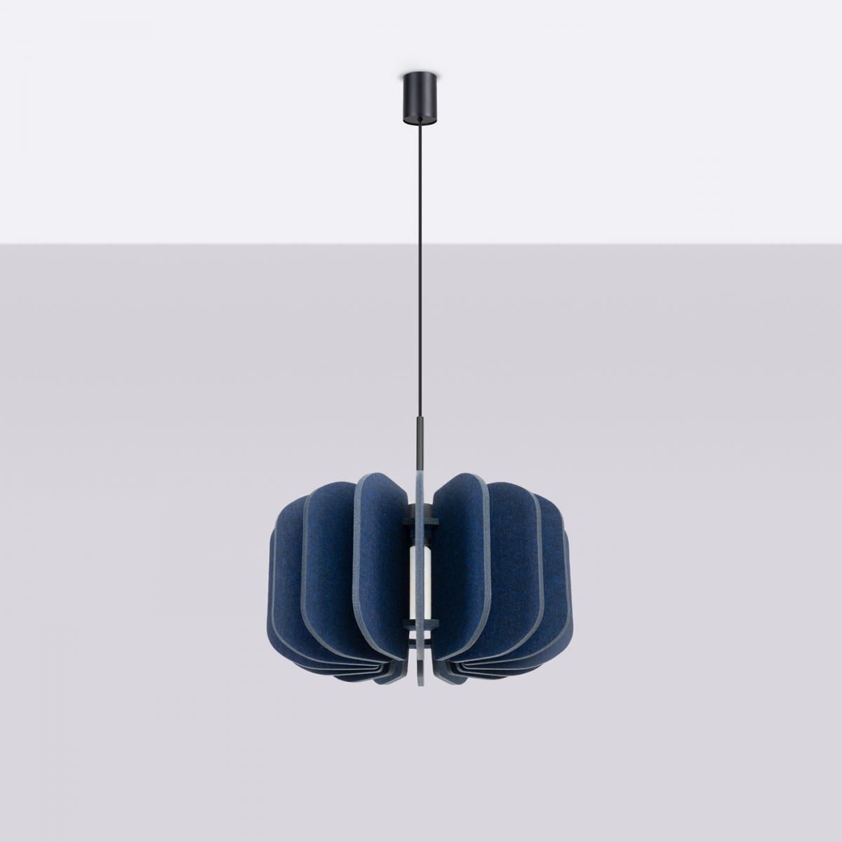 Sollux Lámpara colgante MULA 45 azul marino No aplicable