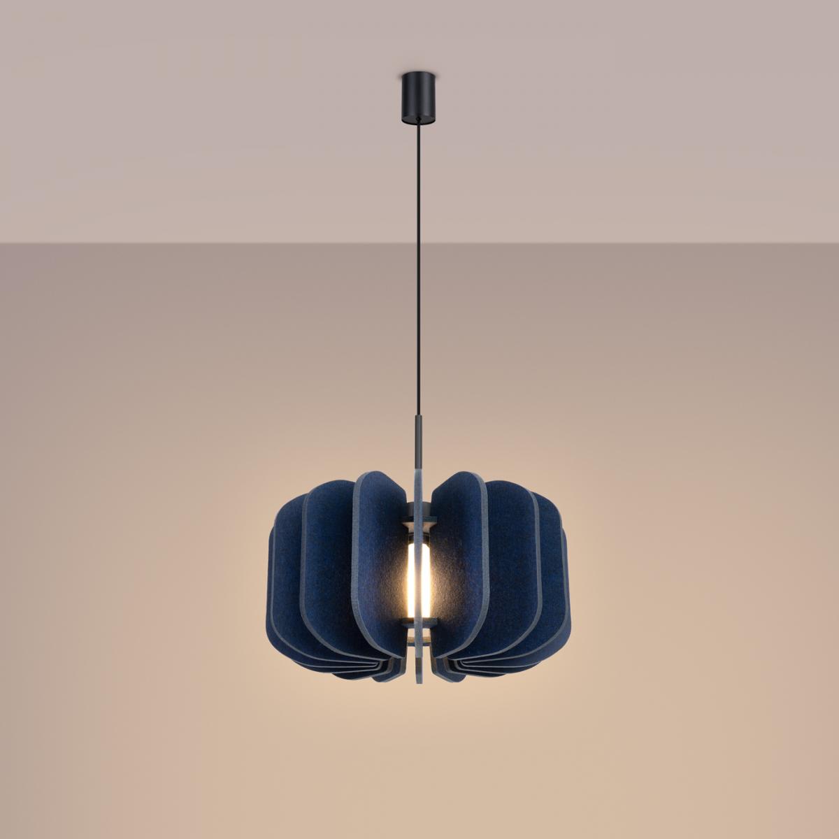 Sollux Lámpara colgante MULA 45 azul marino No aplicable