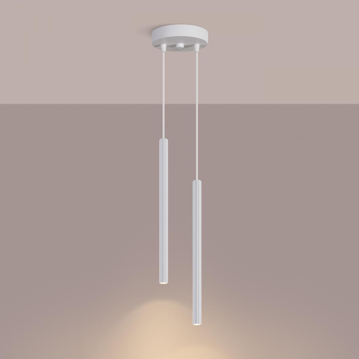 Sollux Lámpara colgante ARCHE 2P blanca No aplicable