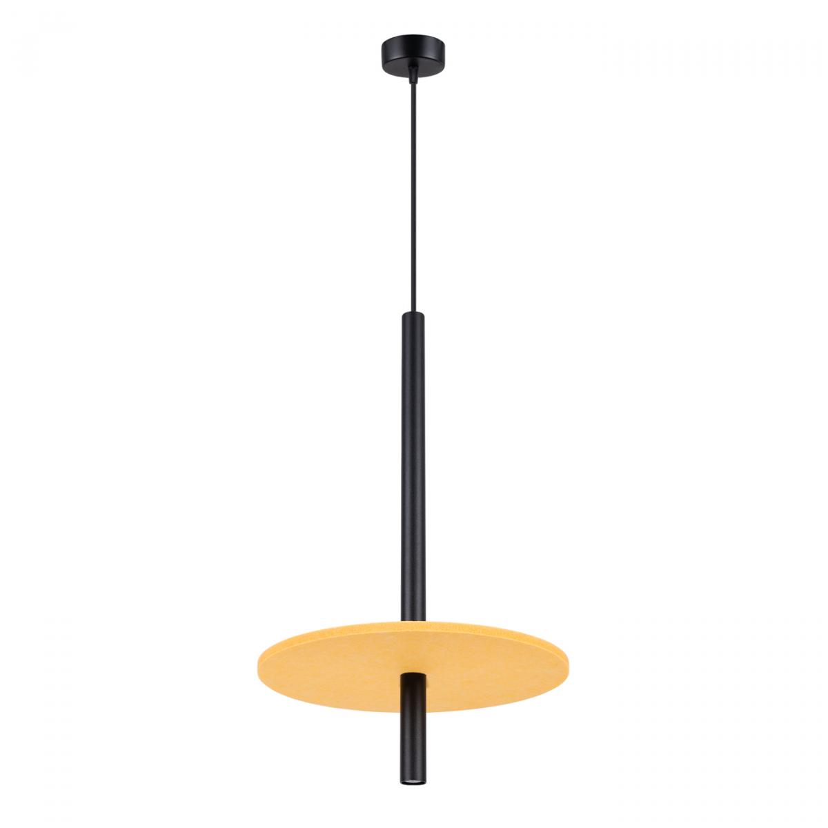 Sollux Lámpara colgante FELTRO 1 negro/amarillo No aplicable