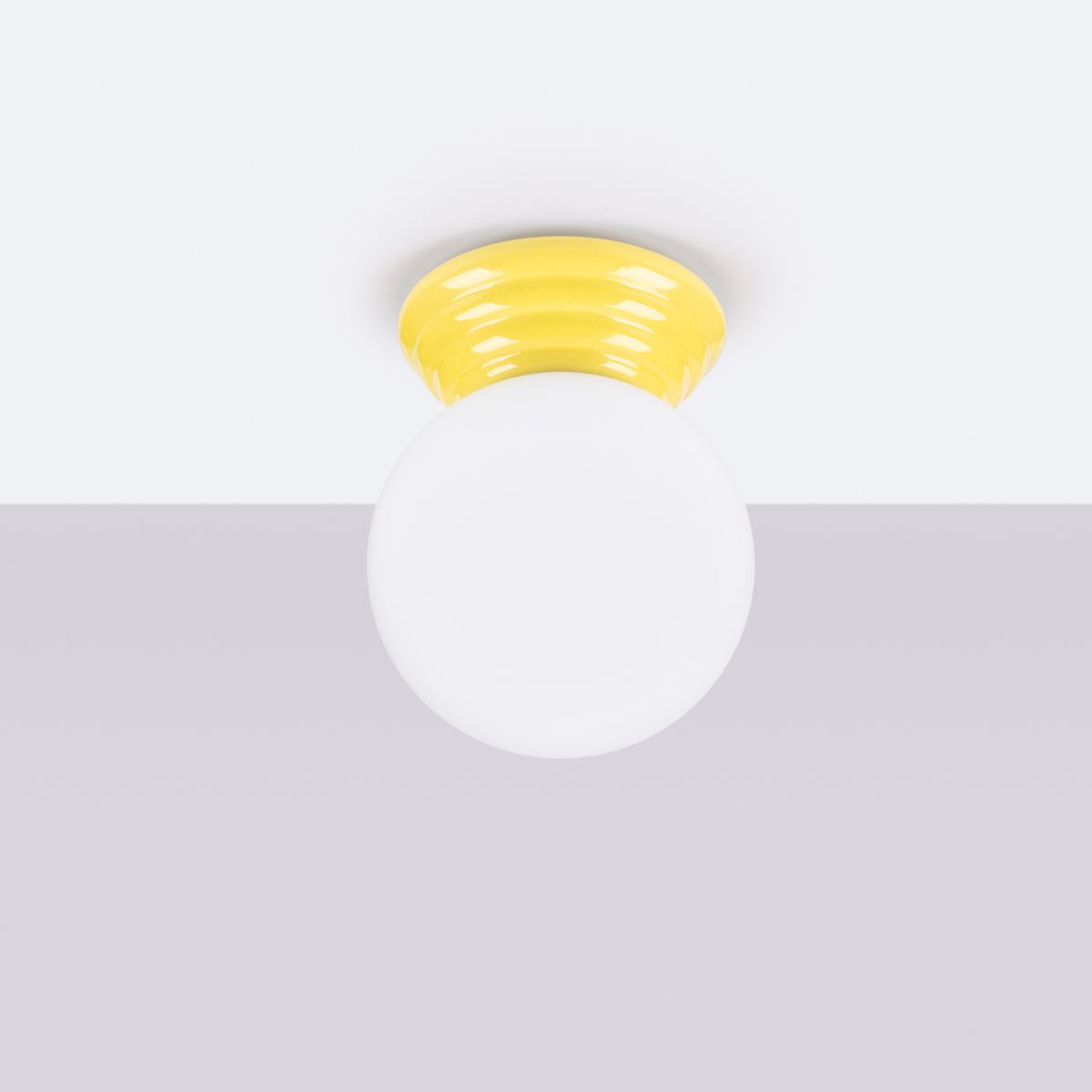 Sollux Lámpara de techo ZORI amarillo IP44 No aplicable