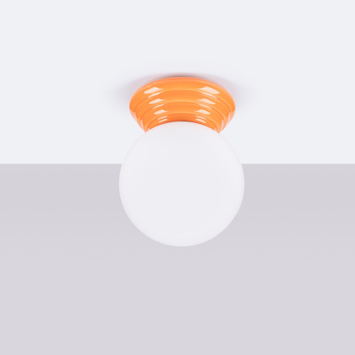 Sollux Lámpara de techo ZORI naranja IP44 No aplicable