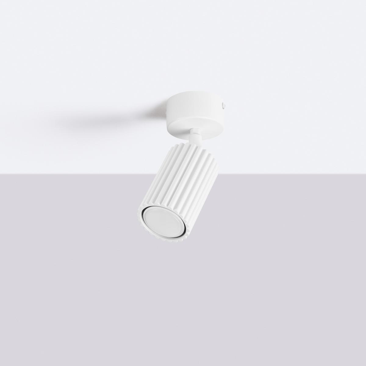 Sollux Plafón KARBON 1 blanco 