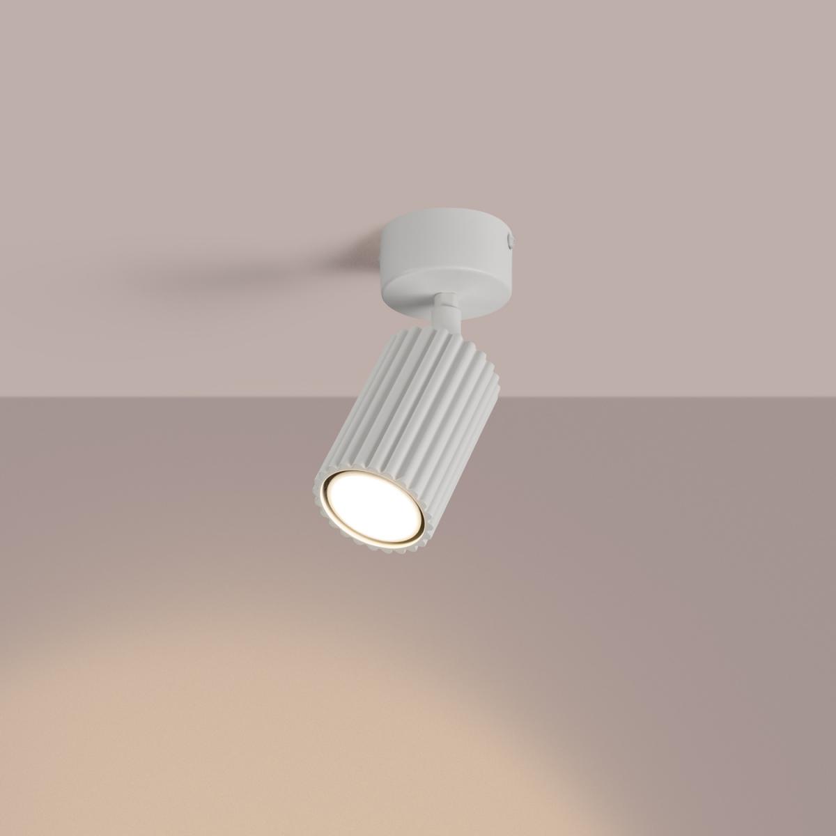 Sollux Plafón KARBON 1 blanco 