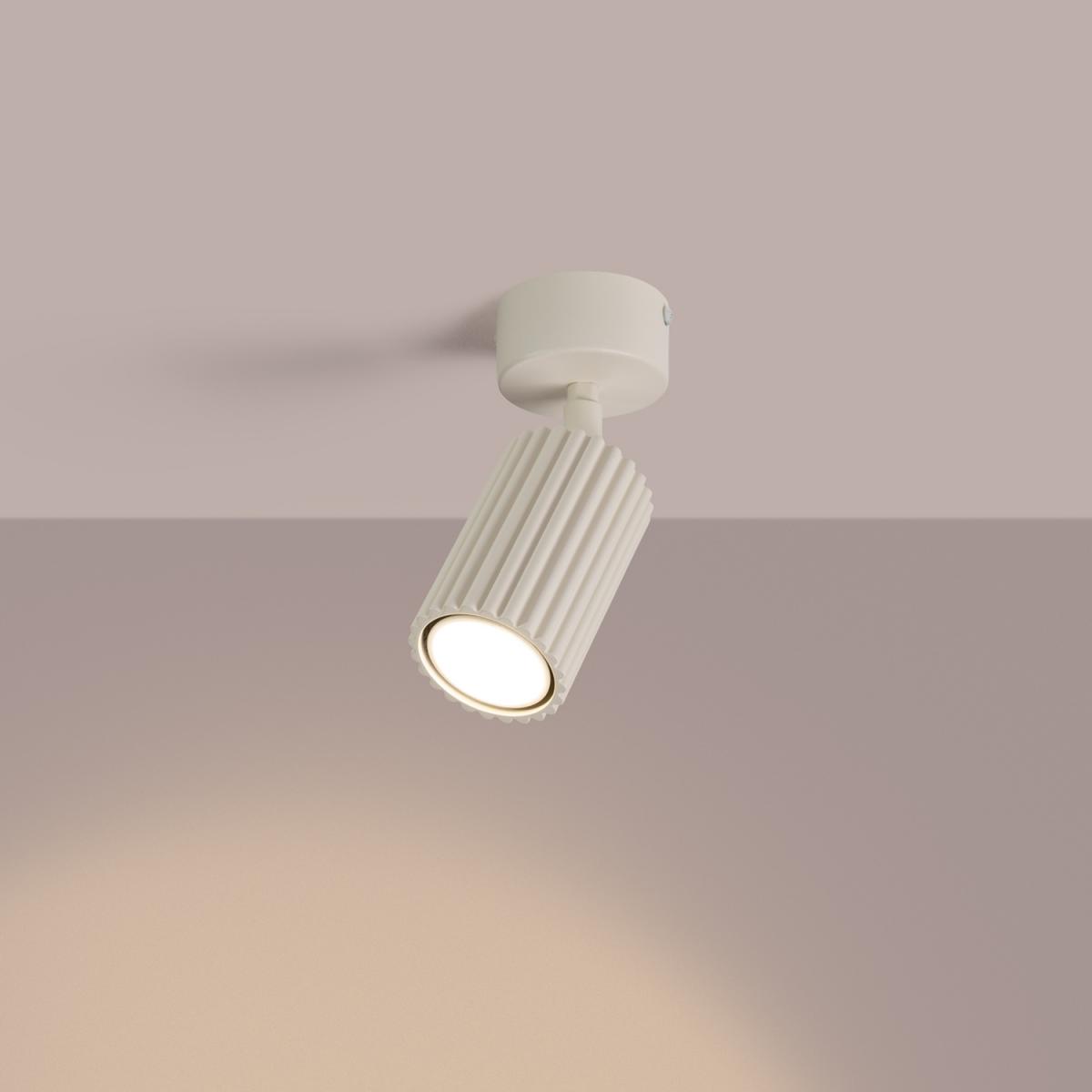 Sollux Plafón KARBON 1 beige 