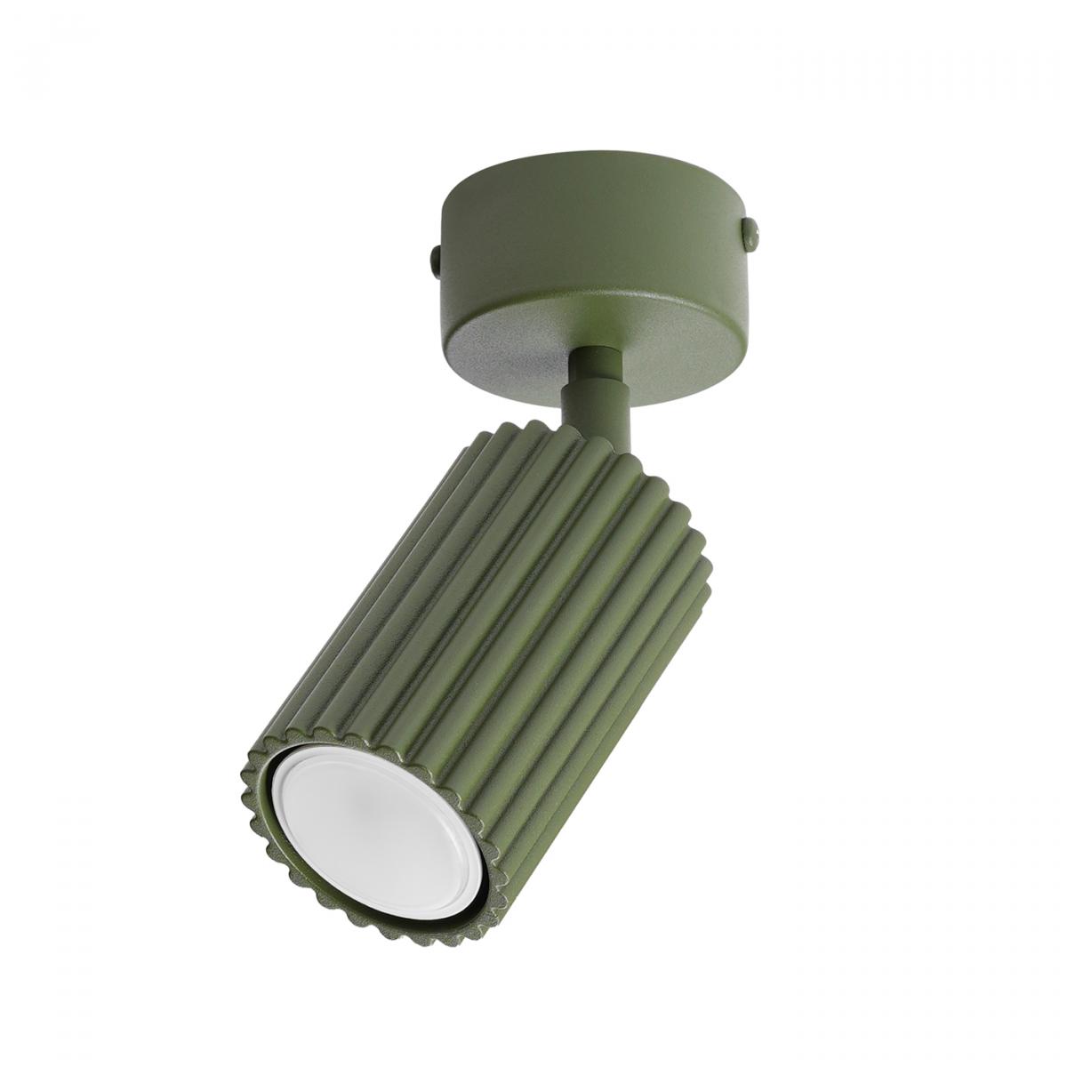 Sollux Plafón KARBON 1 verde oliva 