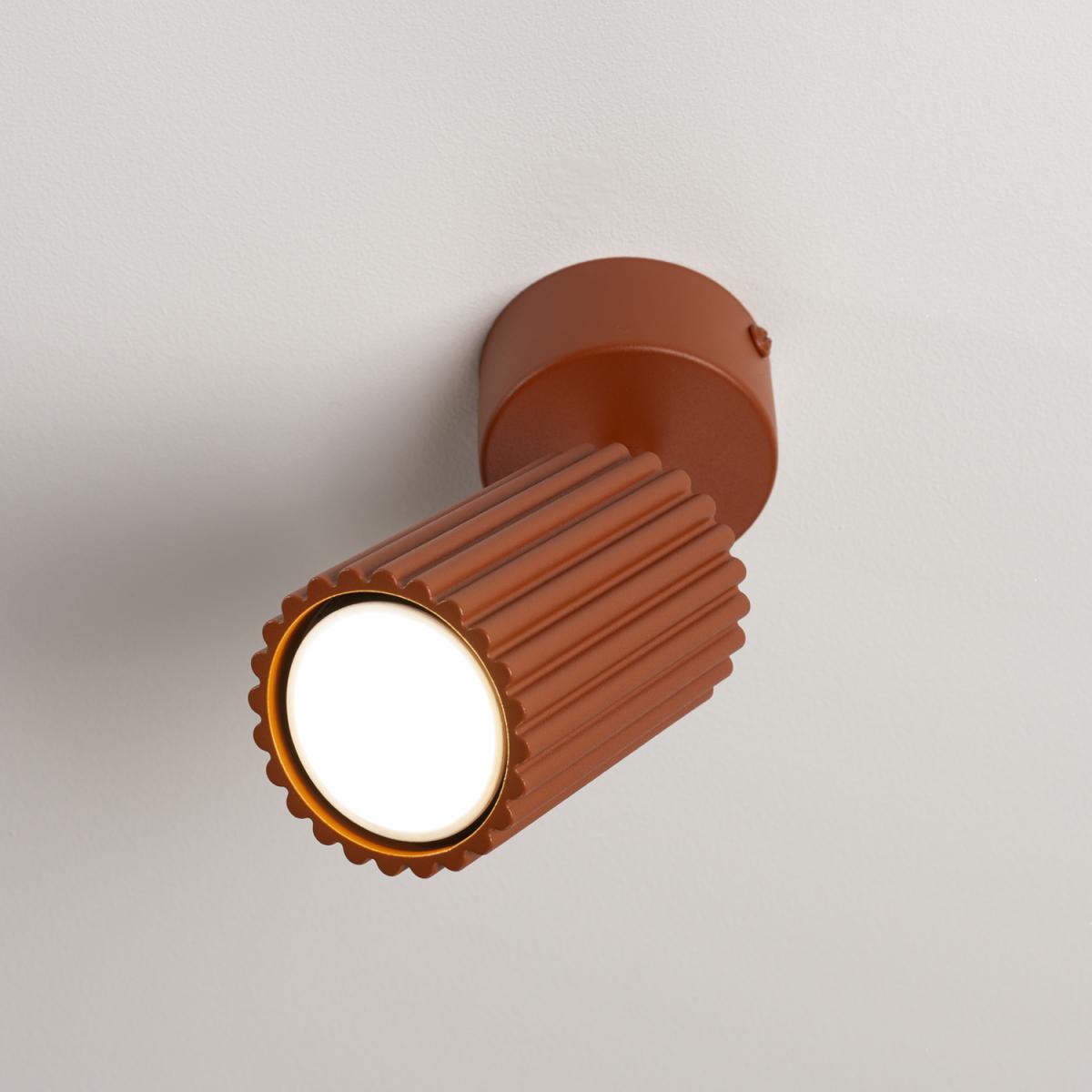 Sollux Plafón KARBON 1 ocre rojo 