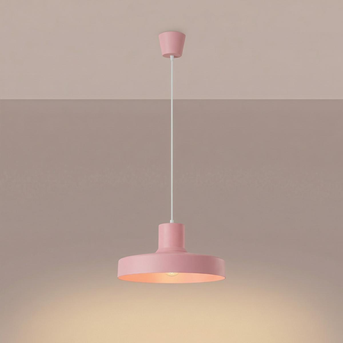 Sollux Lámpara colgante BILO rosa 
