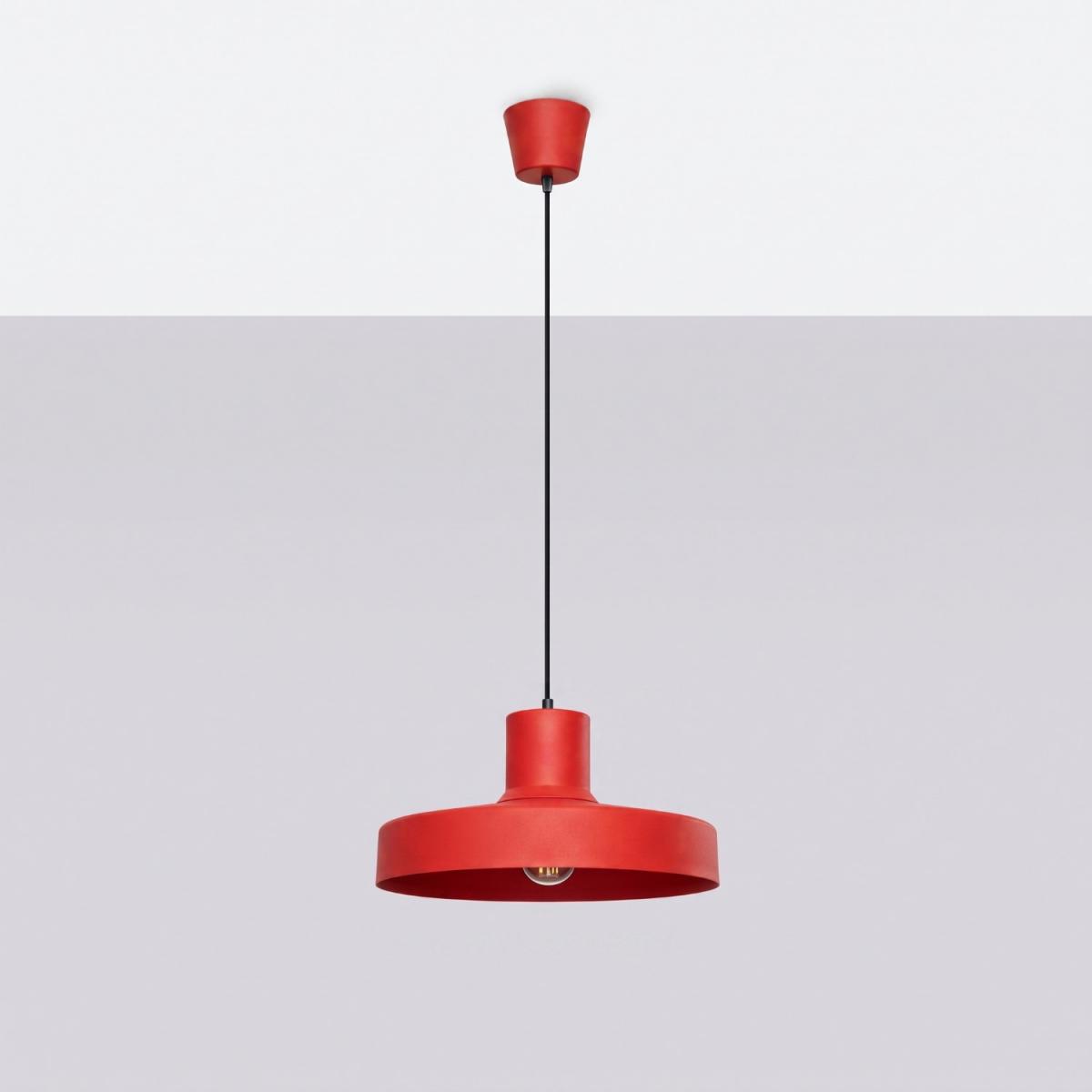 Sollux Lámpara colgante BILO rojo 