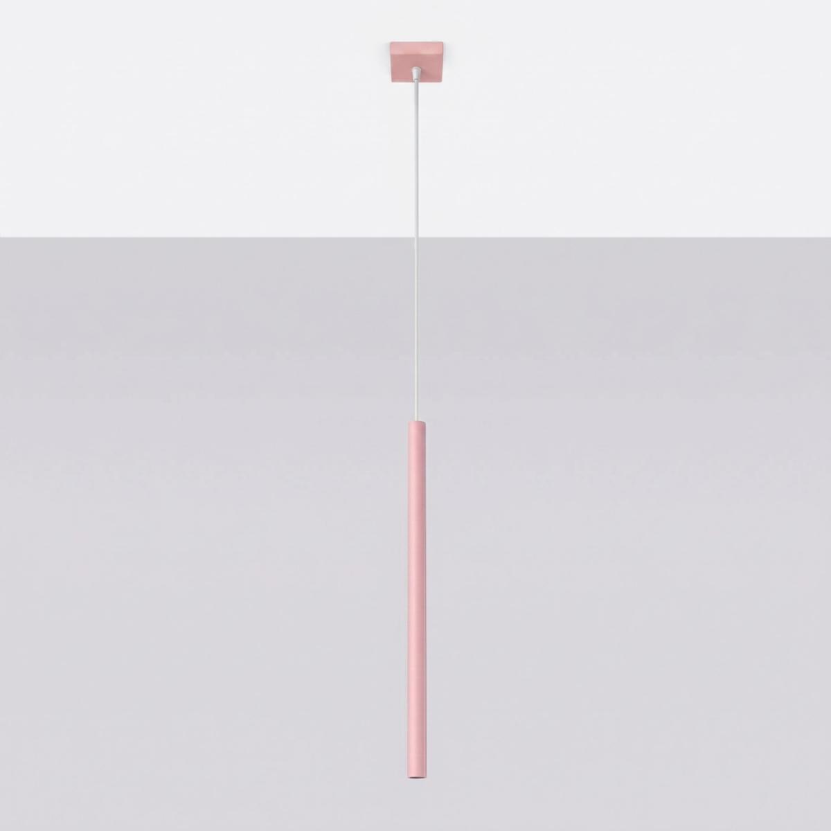 Sollux Lámpara colgante PASTELO 1 rosa 