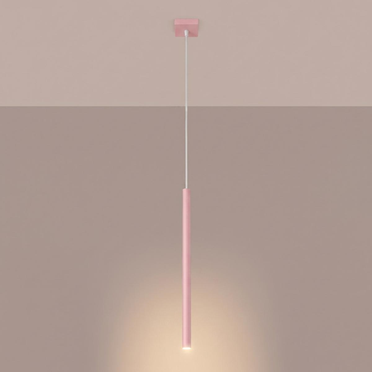 Sollux Lámpara colgante PASTELO 1 rosa 
