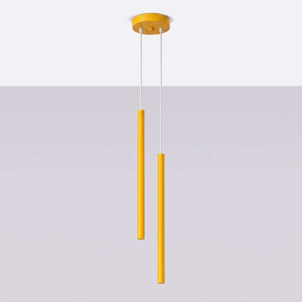 Sollux Lámpara colgante PASTELO 2 amarillo 