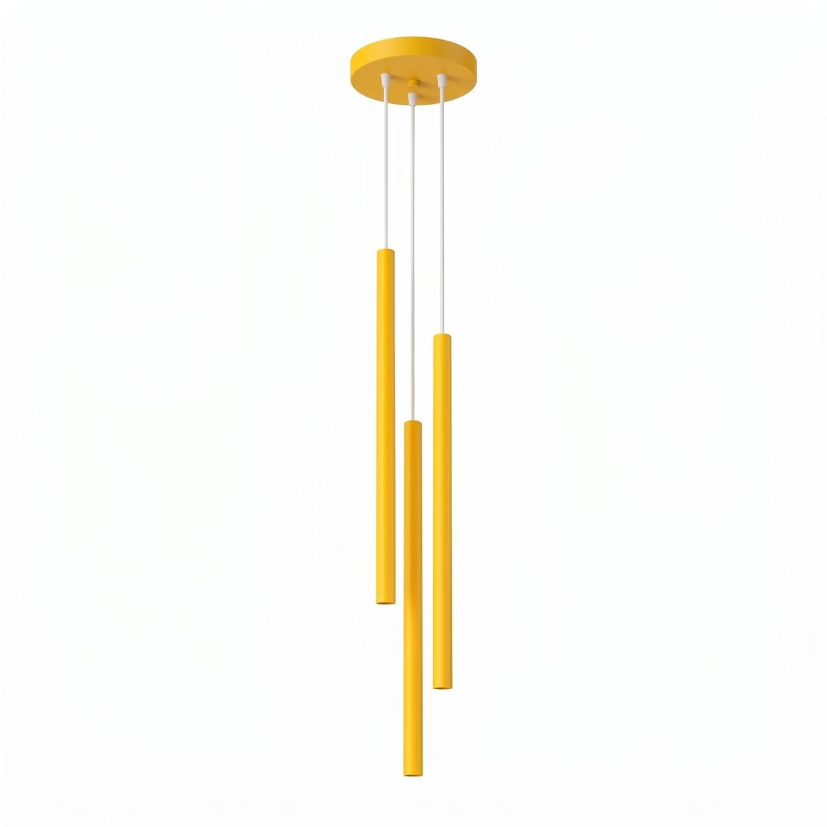 Sollux Lámpara colgante PASTELO 3P amarillo 