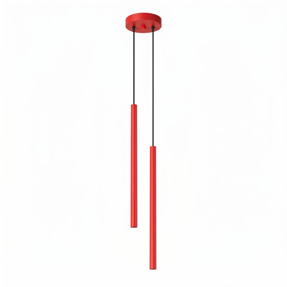 Sollux Lámpara colgante PASTELO 2 rojo 