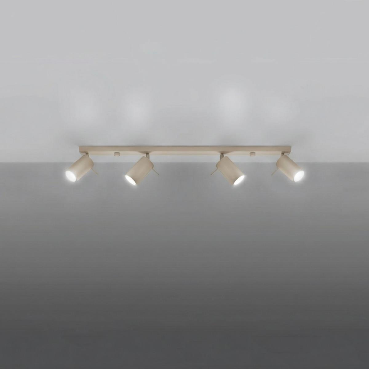 Sollux Plafón RING 4L topo 