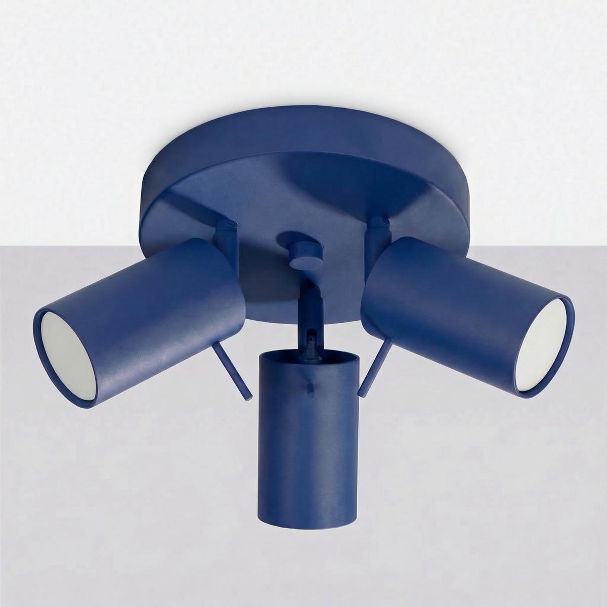 Sollux Plafón RING 3P ultramarino 